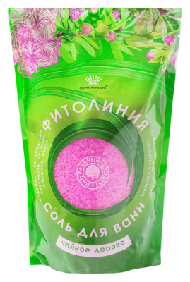 Фитолиния соль для ванн чайное дерево с эфирными маслами 1000 г 