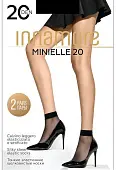 INNAMORE носки minielle 20  lycra упак по 2 пары nero