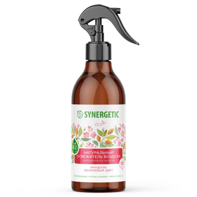 Synergetic освежитель воздуха миндаль и яблоневый цвет 380 мл 