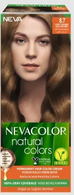 Nevacolor Natural Colors стойкая крем краска для волос 8.7 светлая карамель 