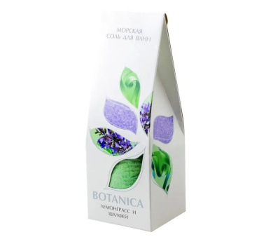 Негоциантъ соль для ванн botanica лемонграсс и шалфей 700 г 