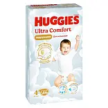 Huggies ultra comfort 4 8-14 кг подгузники 66 шт для мальчиков