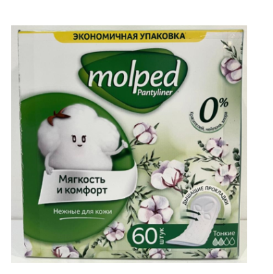 Molped ежедневные прокладки pure soft 60 шт 