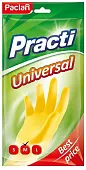 Paclan перчатки professional резиновые М желтые 1 пара