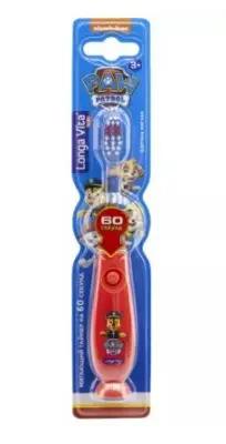 Лонга Вита дет зуб щетка арт 20 мигающая с присоской от 3 лет 