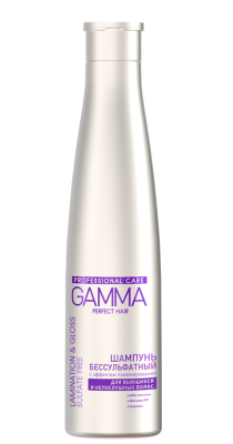 Gamma Perfect Hair бессульфатный шампунь с эффектом ламинирования 350 мл 
