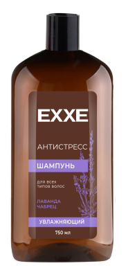 EXXE Шампунь 'Антистресс'  Увлажняющий для всех типов волос, 750 мл 
