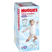Huggies ultra comfort 6 15-25 кг трусики подгузники 76 шт для мальчиков