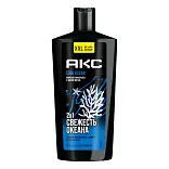 Акс 2 в1 гель для душа и шампунь ocean xxl с акватическим ароматом свежесть и увлажнение 610 мл