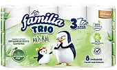Familia Trio Natural туалетная бумага трёхслойная Familia 8шт