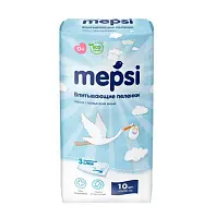 Mepsi пеленки детские впитывающие 60 х 90 10 шт