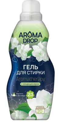 Aroma Drop гель для стирки жасмин и ветивер 2 в1 1 л 