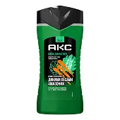 Акс гель для душа и умывания лица шампунь для волос мужской парфюмированный 3 в1 сила джунглей 250 мл