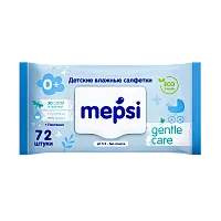 Mepsi влажные детские салфетки care с клапаном 72 шт