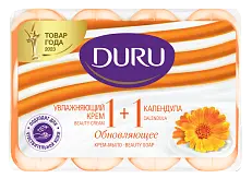 Duru 1+1 туалетное крем мыло увлажняющий крем и календула 4*80 гр