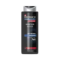Deonica for men шампунь для волос активная защита 380 мл