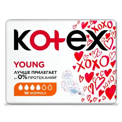 Kotex гигиенические прокладки для девочек 10 шт 