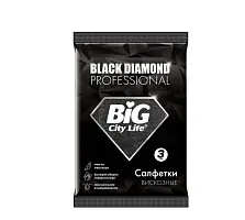 BIG City салфетки вискозные черные black 3 шт