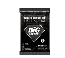 BIG City салфетки вискозные черные black 3 шт