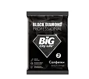 BIG City салфетки вискозные черные black 3 шт