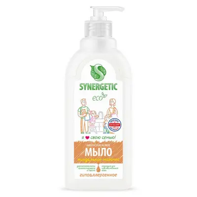 Synergetic жидкое мыло миндальное молочко 0,5 л 