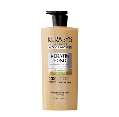 KeraSys кератин бонд шампунь глубокое восстановление 600 мл