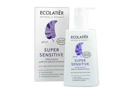 Ecolatier Крем-мыло для интимной гигиены Super для чувствительной кожи, 250 мл