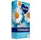 Premial платочки бумажные трехслойные белые с ароматом ромашки 1 уп по 10 шт