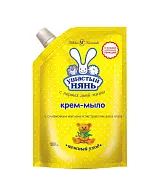 Ушастый Нянь крем мыло жидкое для детей с оливковым маслом и экстрактом алоэ вера дой пак 500 мл