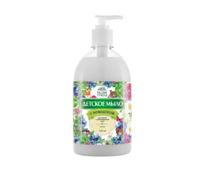 Русские травы Мыло детское с ромашкой, 500 мл, дозатор 