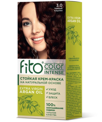 Fito color intense краска для волос тон 3.0 темный каштан 