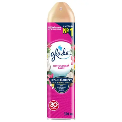 Glade освежитель воздуха аэрозоль кокосовый бали 300 мл 