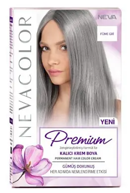 Nevacolor Е стойкая крем краска для волос дымчато серый