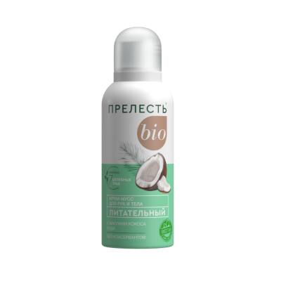 Прелесть Bio крем мусс для рук и тела питательный 100 мл 