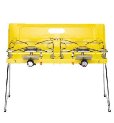 Forester Mobile плита газовая туристическая складная 2-х конфорочная с пьезоподжигом 