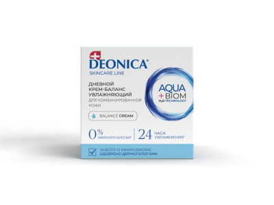 Deonica крем для лица баланс увлажнения для комбинированной кожи 50 мл 