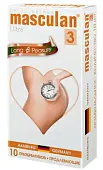 Masculan презервативы 3 Ultra №10  продлевающий с колечками пупырышками и анестетиком