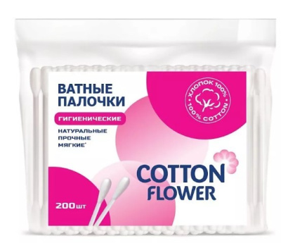 Cotton Flower ватные палочки пэ 200 шт 