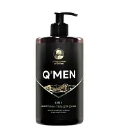 Q’MEN Шампунь 4 в 1 мужской, 640 мл