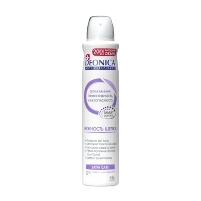 Deonica спрей женский нежность шелка 200 мл 