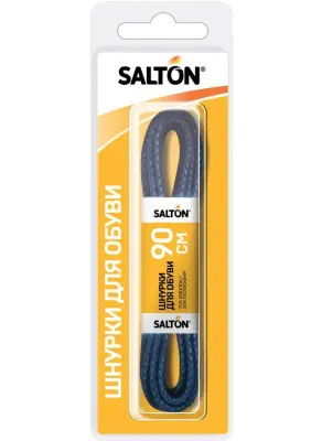 Salton шнурки для обуви с пропиткой 90 см  круглые черные 