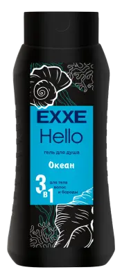 Exxe men гель для душа 3 в1 океан 400 мл 