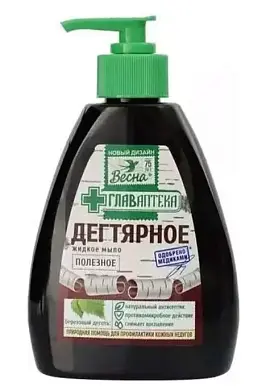 ВЕСНА Главаптека Жидкое мыло Дегтярное, 280г