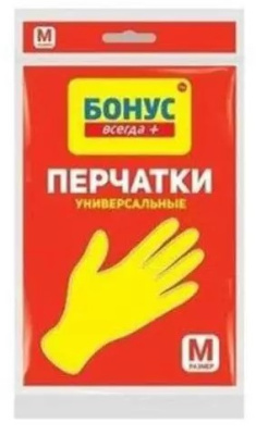 ФБ bonus перчатки латексные универсальные M 