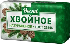 ВЕСНА народное туалетное мыло хвойное в пленке 140г