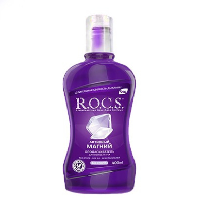 ROCS ополаскиватель для полости рта Активный магний 400мл 