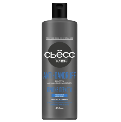 Сьёсс шампунь men anti dandruff для мужчин против перхоти 450 мл 