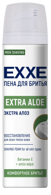 Exxe men пена для бритья extra aloe восстанавливающая 200 мл 