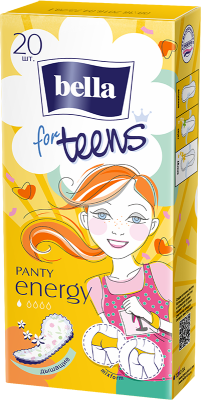 BELLA for Teens Energy deo прокладки ежедневные экстратонкие 20шт 