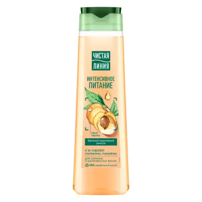 Чистая Линия эксперт шампунь мицеллярный интенсивное питание с маслом семян конопли 400 мл 